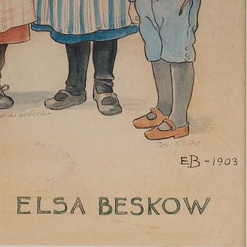 Elsa Beskow, "Mors lilla Olle och andra visor af A.T".