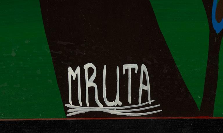 Hashim Mruta, so-called Tingatinga painting, Gazelle.