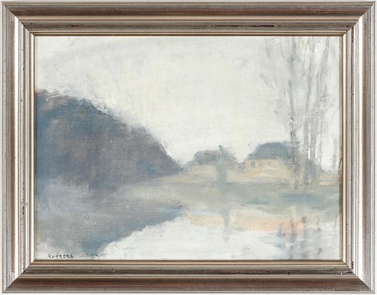 GUSTAV RUDBERG, Olja på duk, signerad.