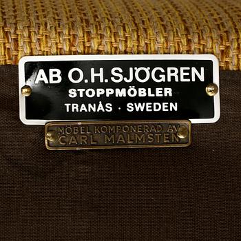 FÅTÖLJER, ett par, "Hemmakväll", Carl Malmsten, OH Sjögren, omkring 1900-talets mitt.