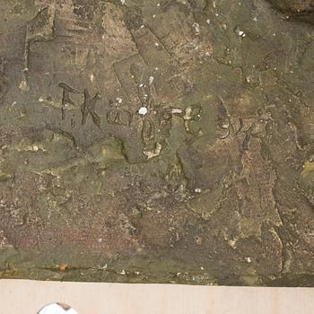 FRITZ KÄRFVE, skulptur, signerad.