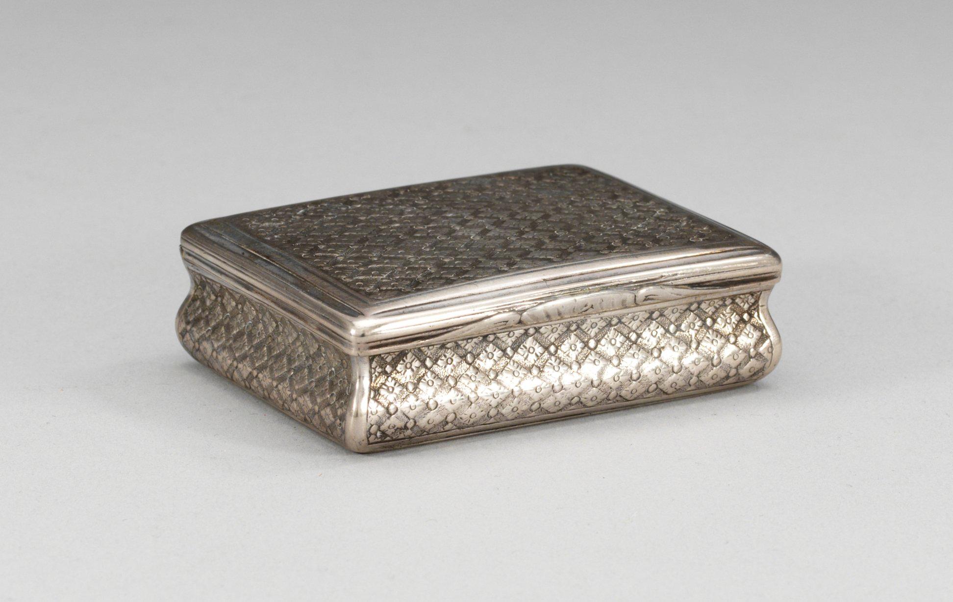 SNUSDOSA, utländska stämplar, 1700-talets slut.