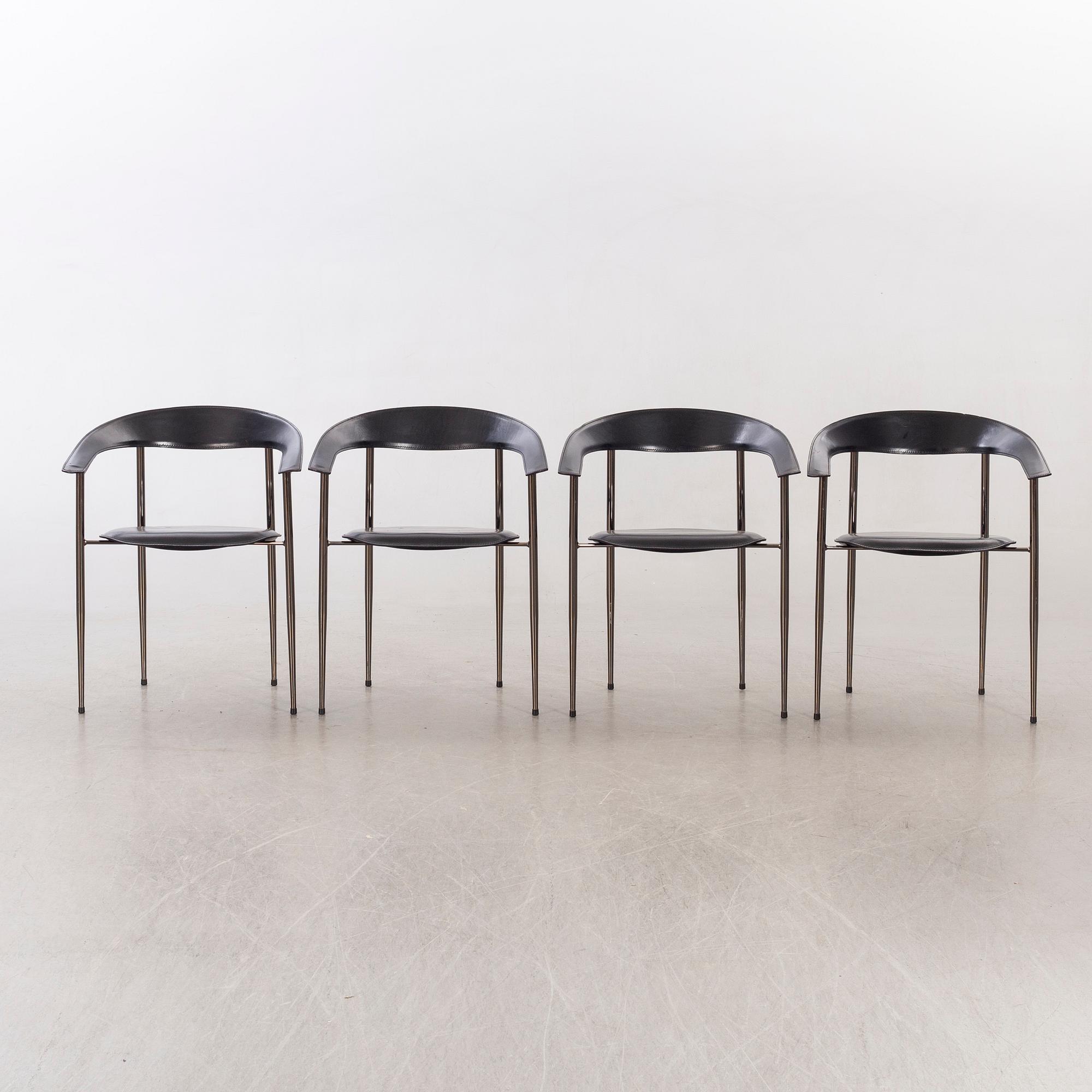 KARMSTOLAR, 4 st, "Ursula", Arrben Italien sent 1900-talets senare del.