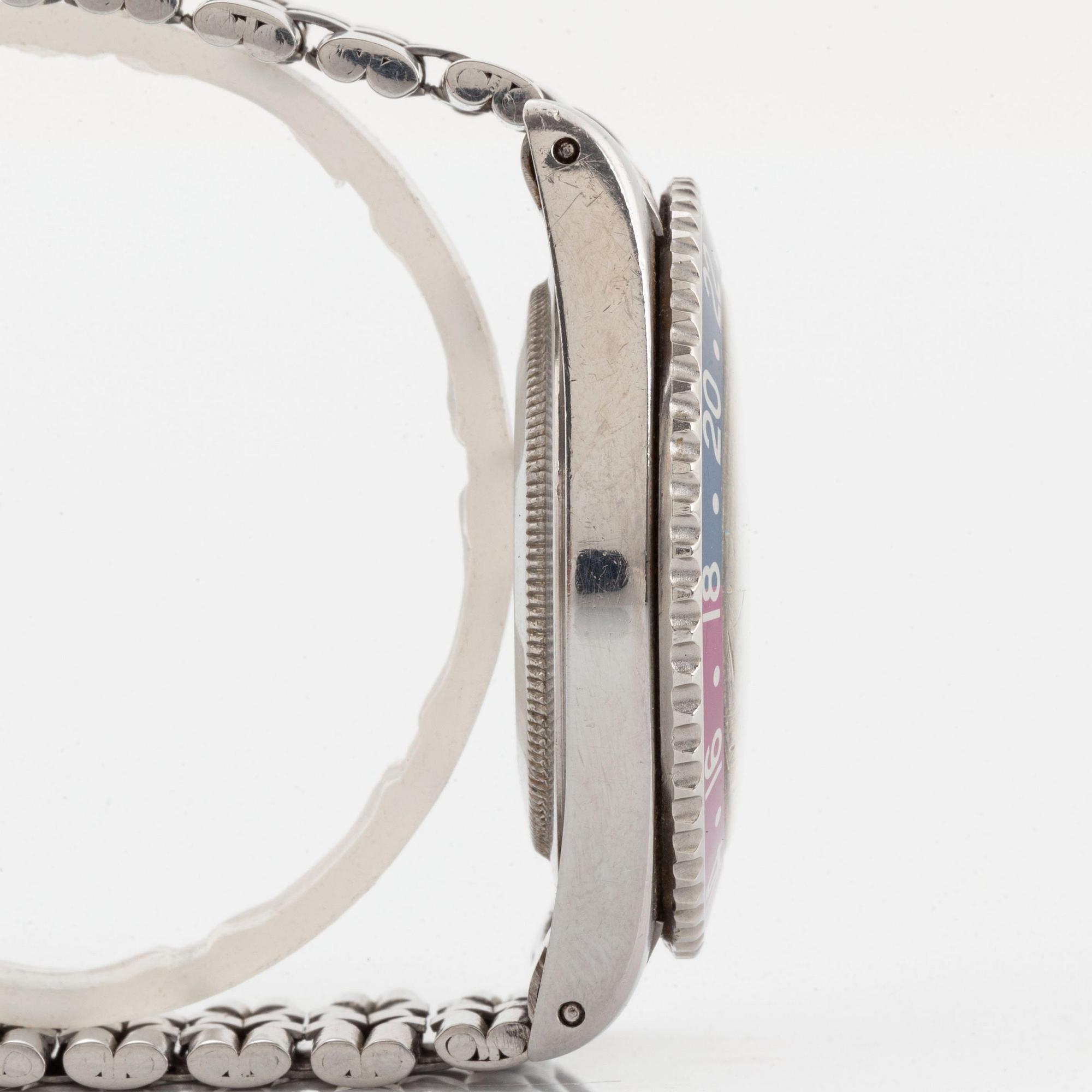 Rolex, GMT-Master, "Pointed Crown Guards, Fuchsia".