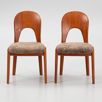 Niels Kofoed, chairs, 6 pieces, Denmark, second half of the 20th century.