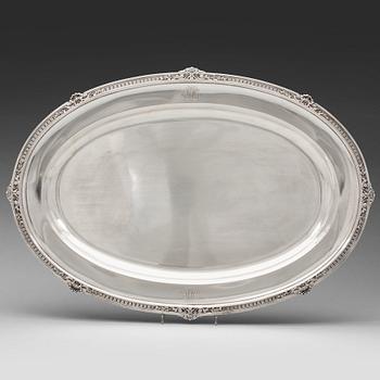 233. Fabergé, serveringsfat, silver, Moskva 1908-1917.