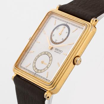 SEIKO, "Dual-Time", wristwatch, 29 x 33 (39) mm.