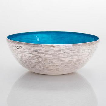 Eva Hidström, an enamelled sterling silver bowl, Kultakeskus, Hämeenlinna Finland 1973.