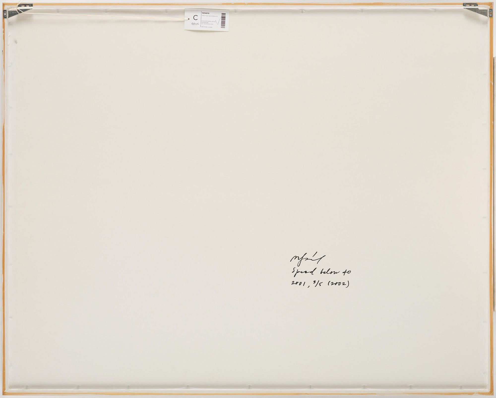 Miklos Gaàl, "Speed Below 40", 2001/2002.