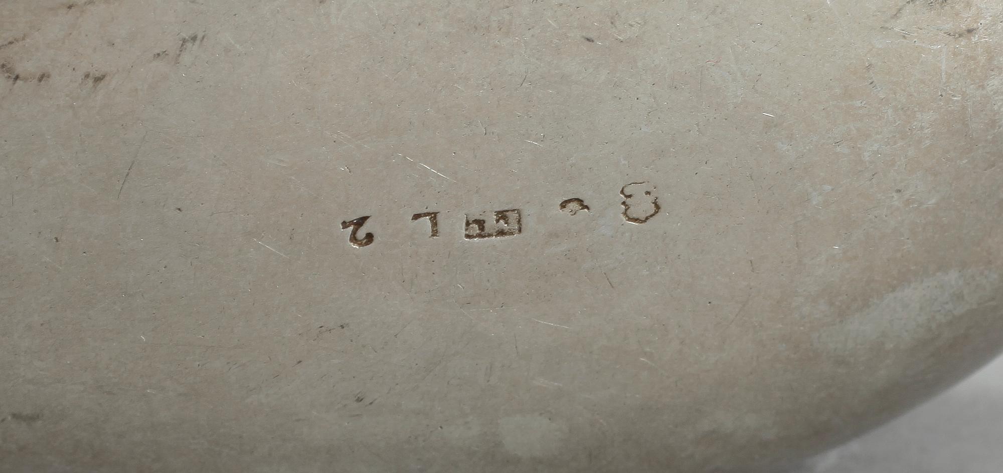 SOPPSLEVAR, 2 stycken, silver och trä, Sverige, 1700-tal.