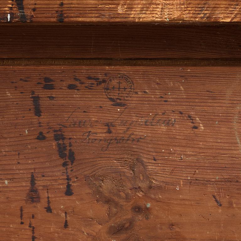 A late Gustavian commode by Lorentz Lundelius (master in Köping-Kungsör 1793-1805).