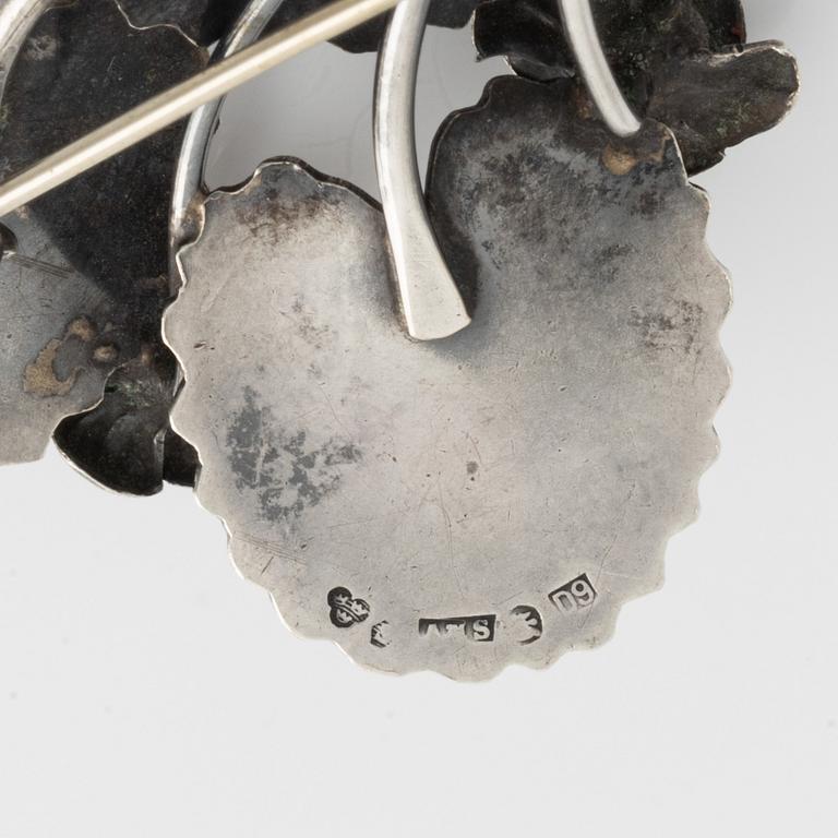 Arvo Saarela, broscher, 2 st, silver,