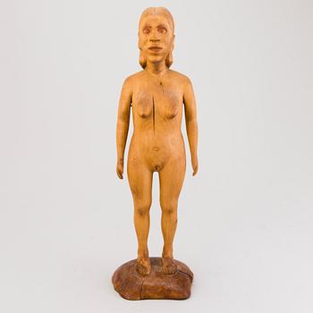 ALPO JAAKOLA, puuveistos, signeerattu.