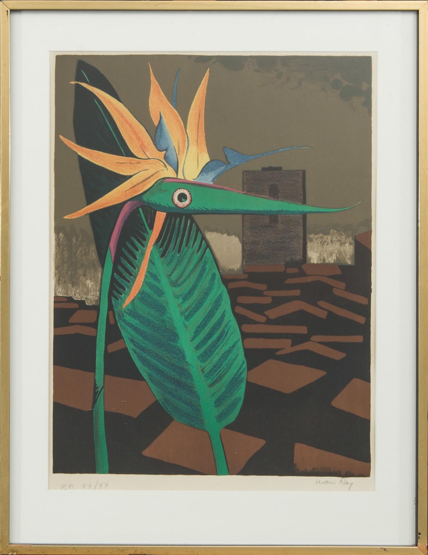 MAN RAY, färglitografi, numrerad EA XX/XX.