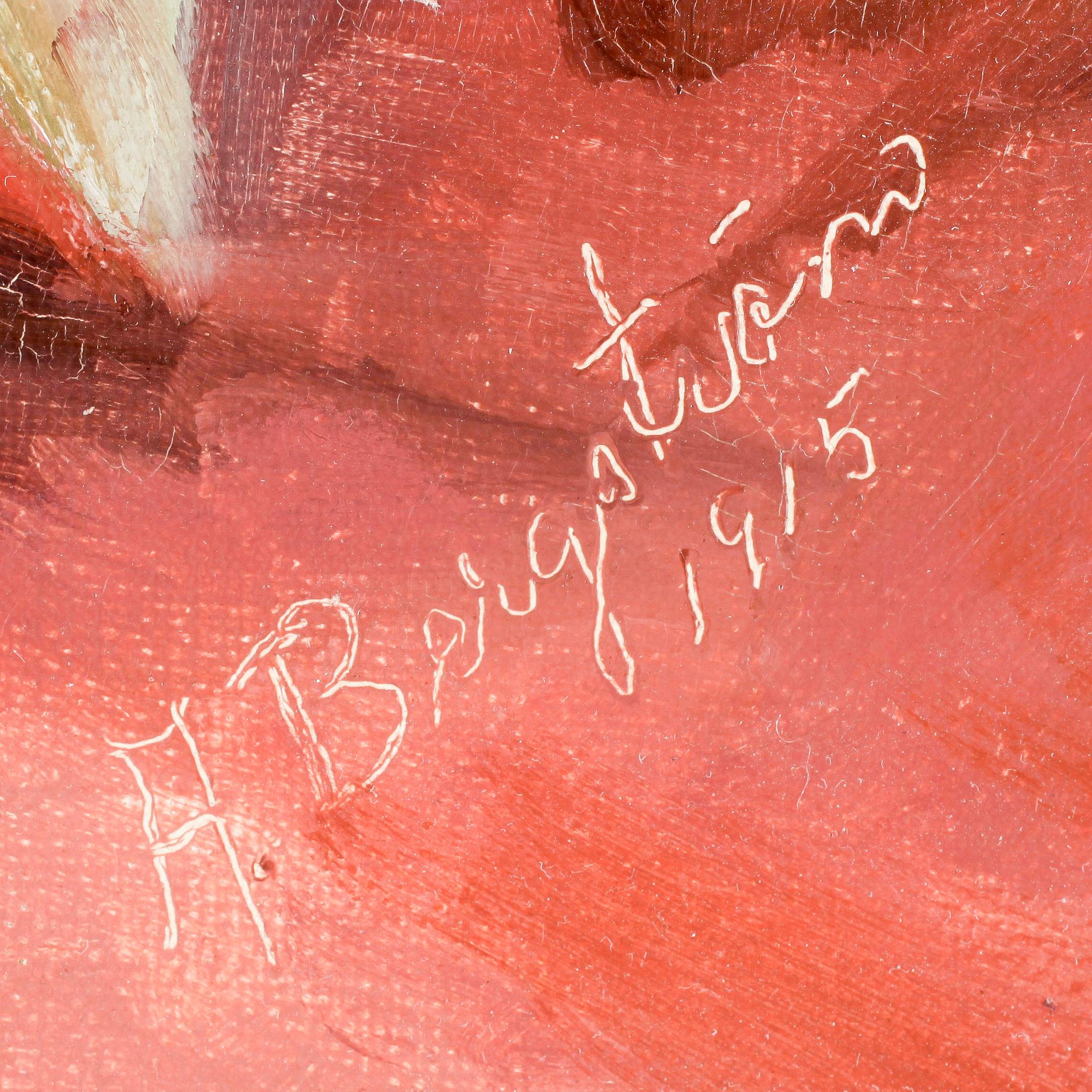 ALFRED BERGSTRÖM, tillskriven, olja på duk, signerad o daterad 1915.