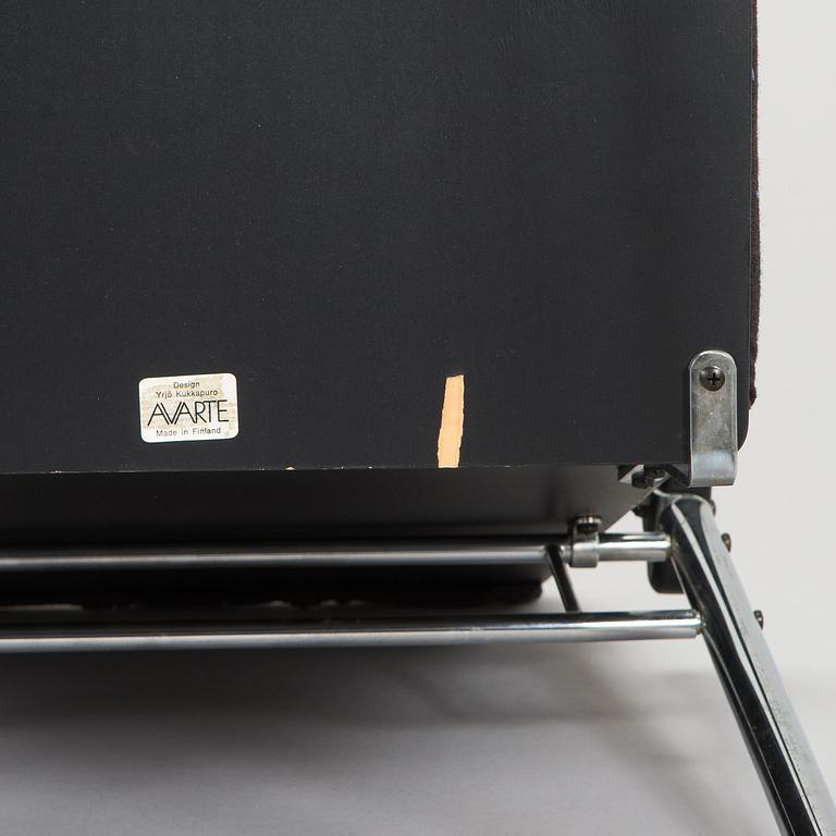 Yrjö Kukkapuro, A pair of 1980s 'Experiment' open armchairs for Avarte, Finland.