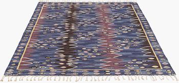 Barbro Nilsson, a carpet, "Snäckorna", tapestry weave, ca 263 x 196 cm, signed AB MMF BN.