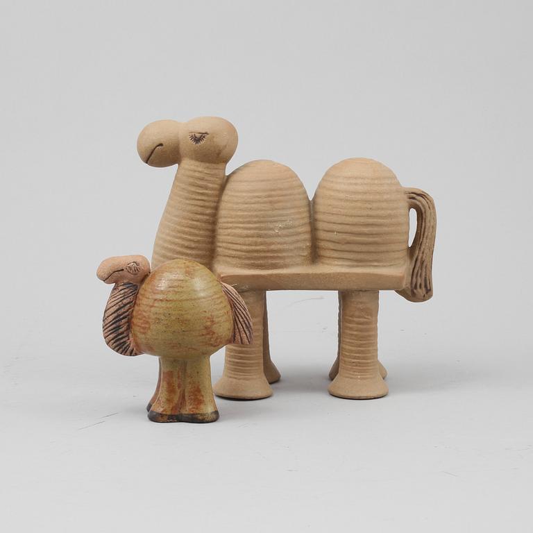FIGURINER, 2 st, stengods, Lisa Larson, Gustavsberg, 1960/70-tal.