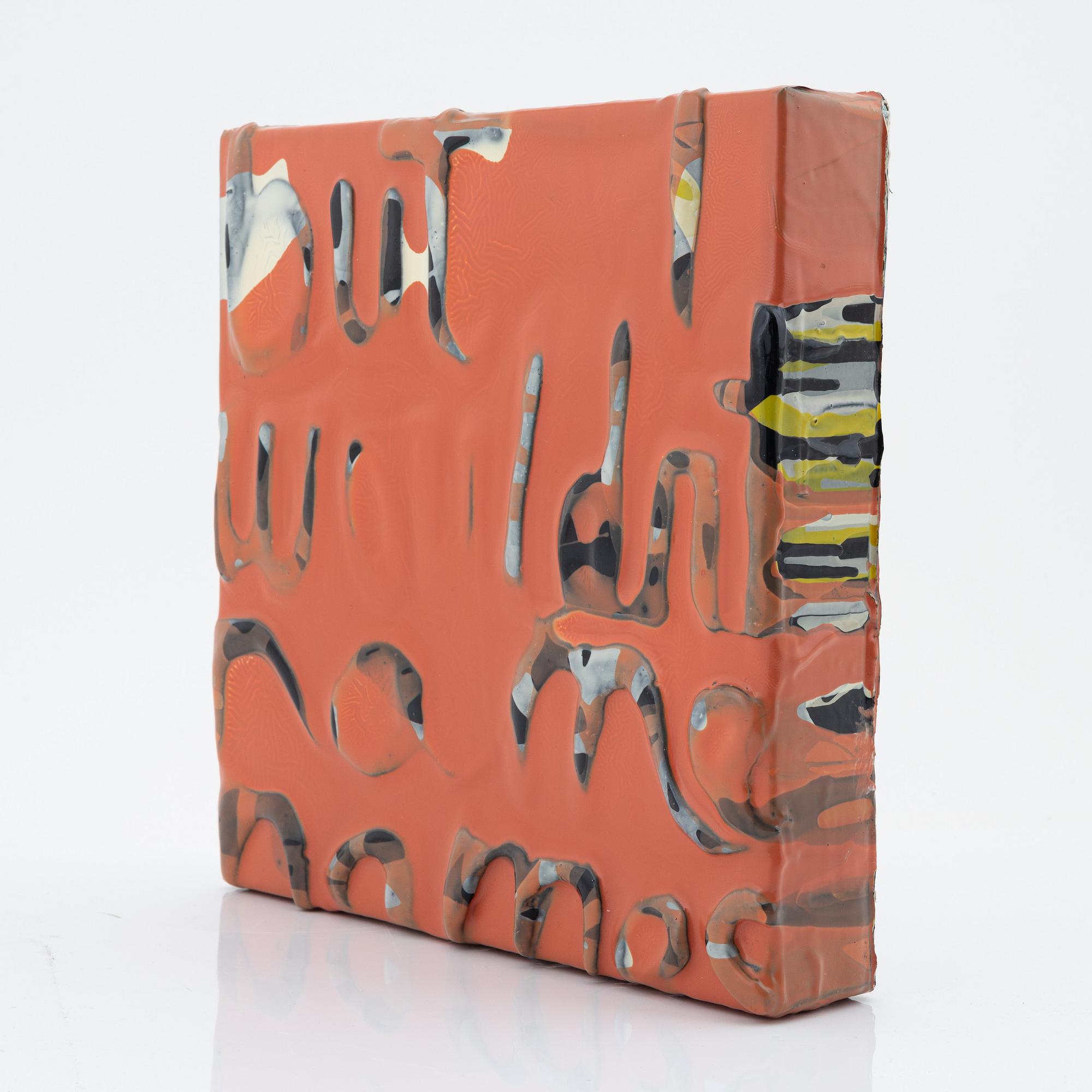 Maria Chevska, kaolin on canvas, signed M. Chevska and dated 2002 on verso.