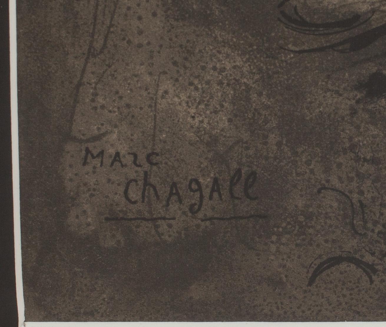 MARC CHAGALL, färglitografi.