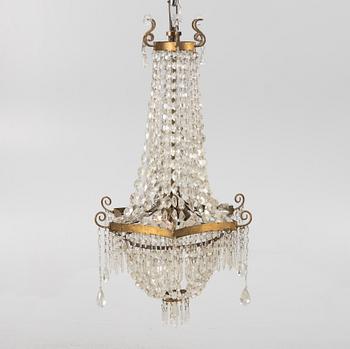 A chandelier, early 20th Century.