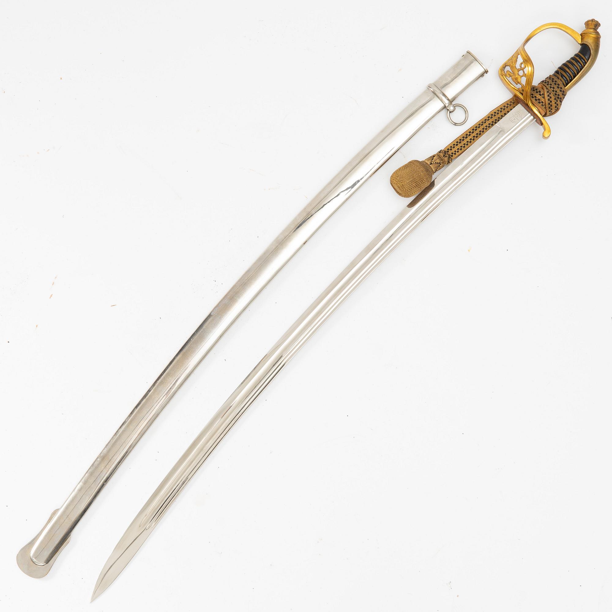 A Finnish officer's sabre, 1922 pattern.