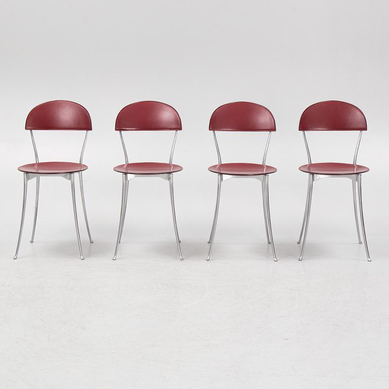 Enzo Mari, a set of four 'Tonietta' chairs, Zanotta.