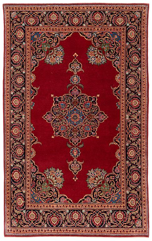 Matta, semiantik Keshan, ca 212 x 134 cm.