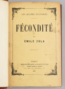 BOOK, Inscribed by Zola.
