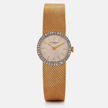 1151A. Chopard damarmbandsur 18K guld med åttkantslipade diamanter.