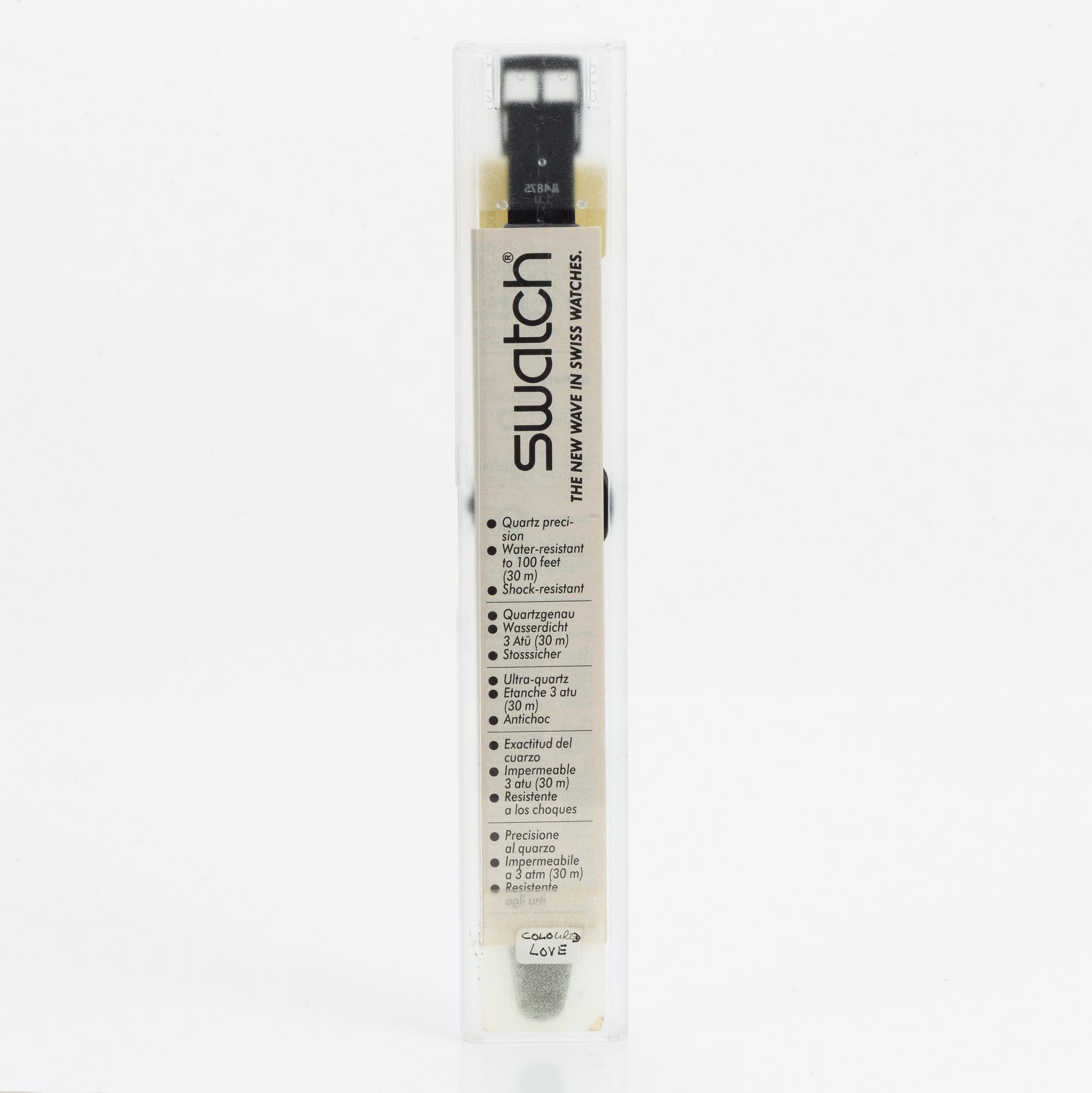 Swatch, White Window, wristwatch, 34 mm.