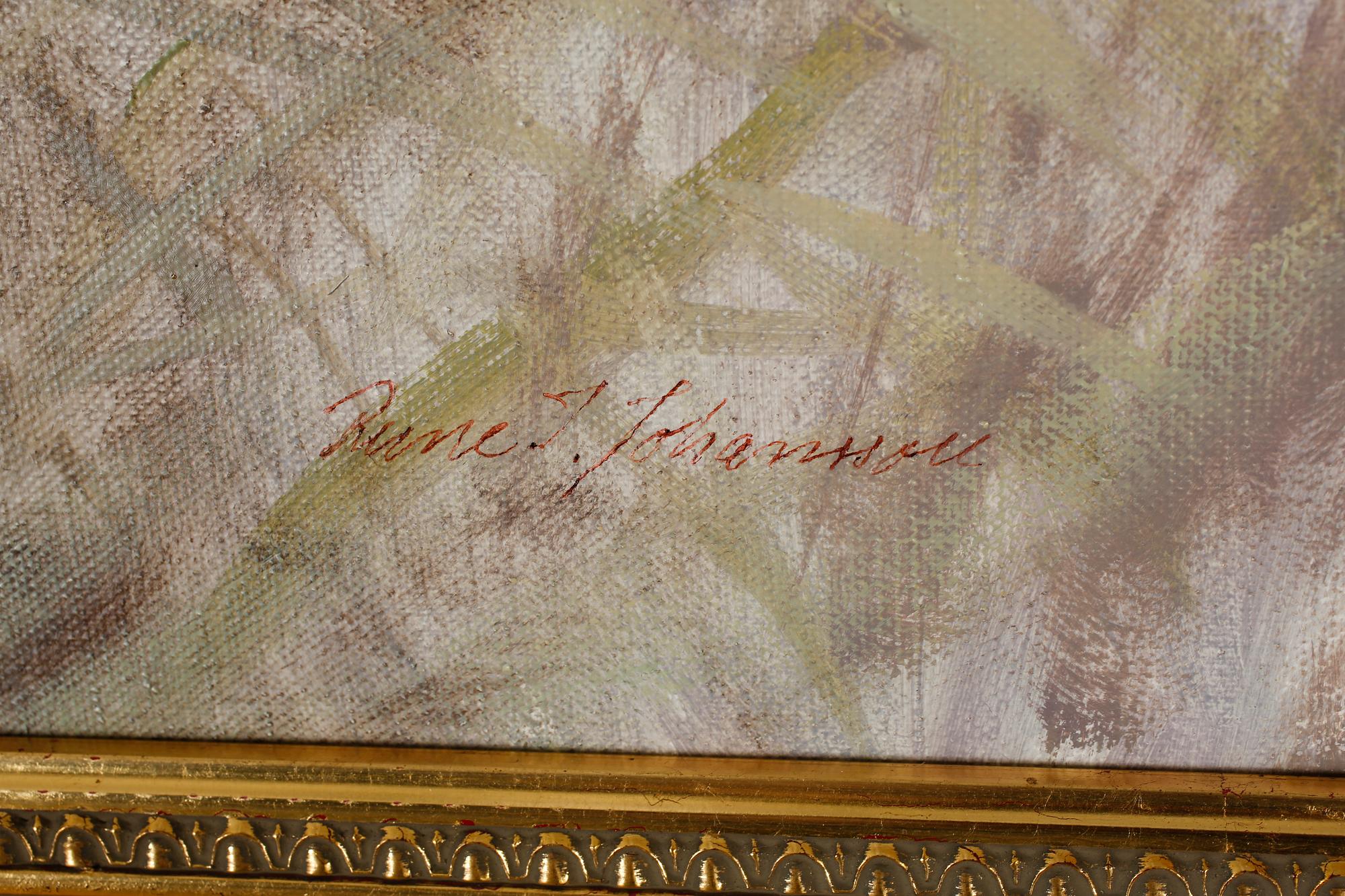 RUNE JOHANSSON, oil on canvas, signed.