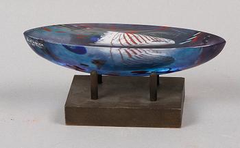 SKULPTUR, glas, Bertil Vallien, Kosta. Sign.