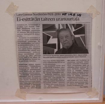 LARS-GUNNAR NORDSTRÖM, serigrafi, signerad, numrerad KV (provtryck).