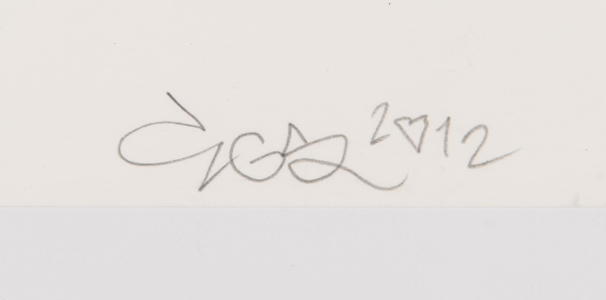 EGS, silkscreen, signed and dated 2012, numbered 11/16.