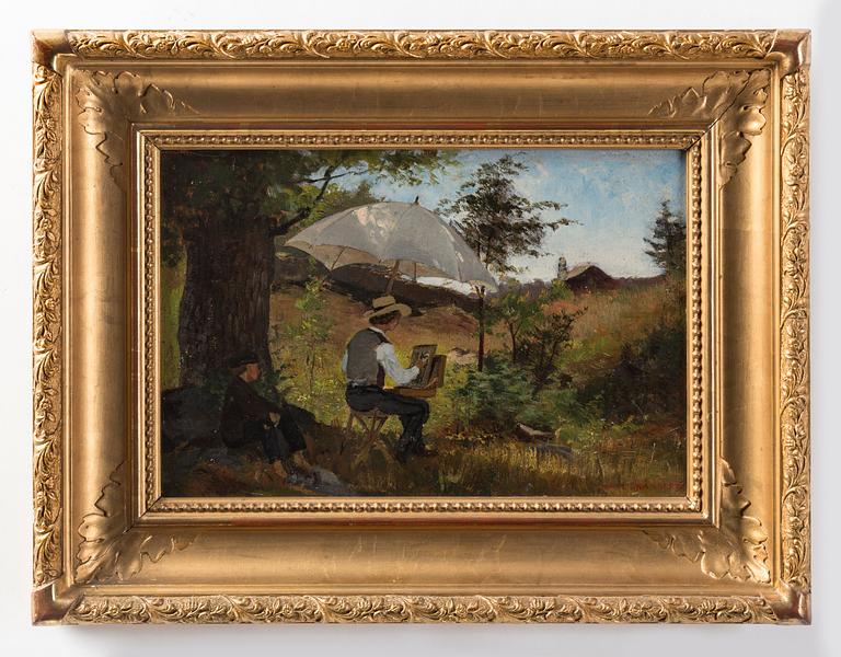 Carl Skånberg, "Friluftsmålaren" (The plein air painter).