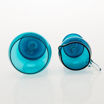 NANNY STILL, "Harlekiini", makeiskulho, sokerikko ja kermakko, Riihimäen Lasi Oy, 1959-69.