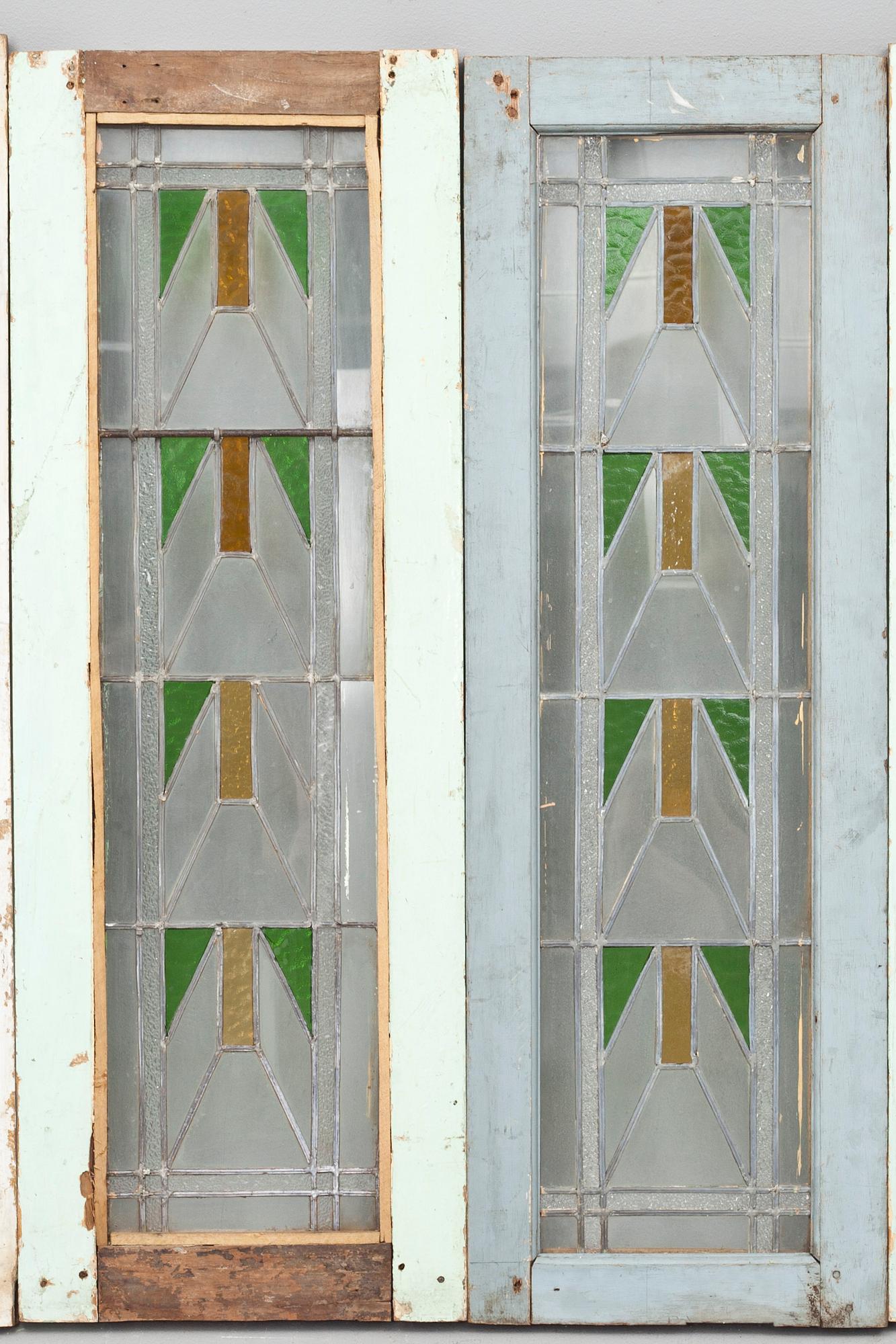 FÖNSTER, 4 stycken, jugend, 1900-talets första hälft.