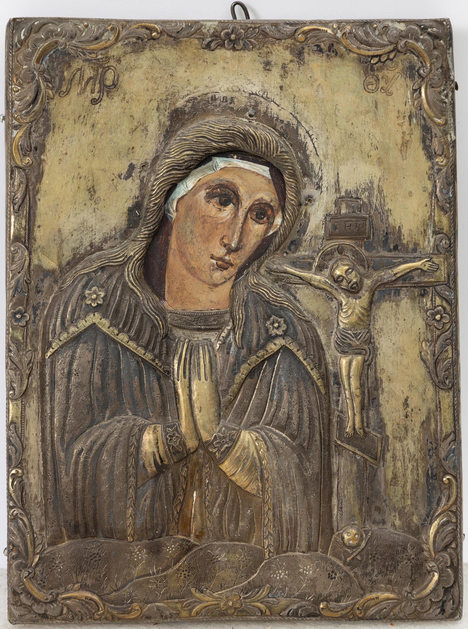 Ikon med ochlad, Ryssland, 1800-tal.