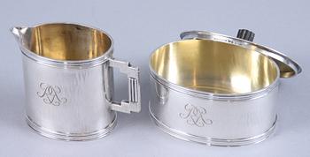 KAFFESERVIS, 3 delar, silver, K Andersson, 1930.