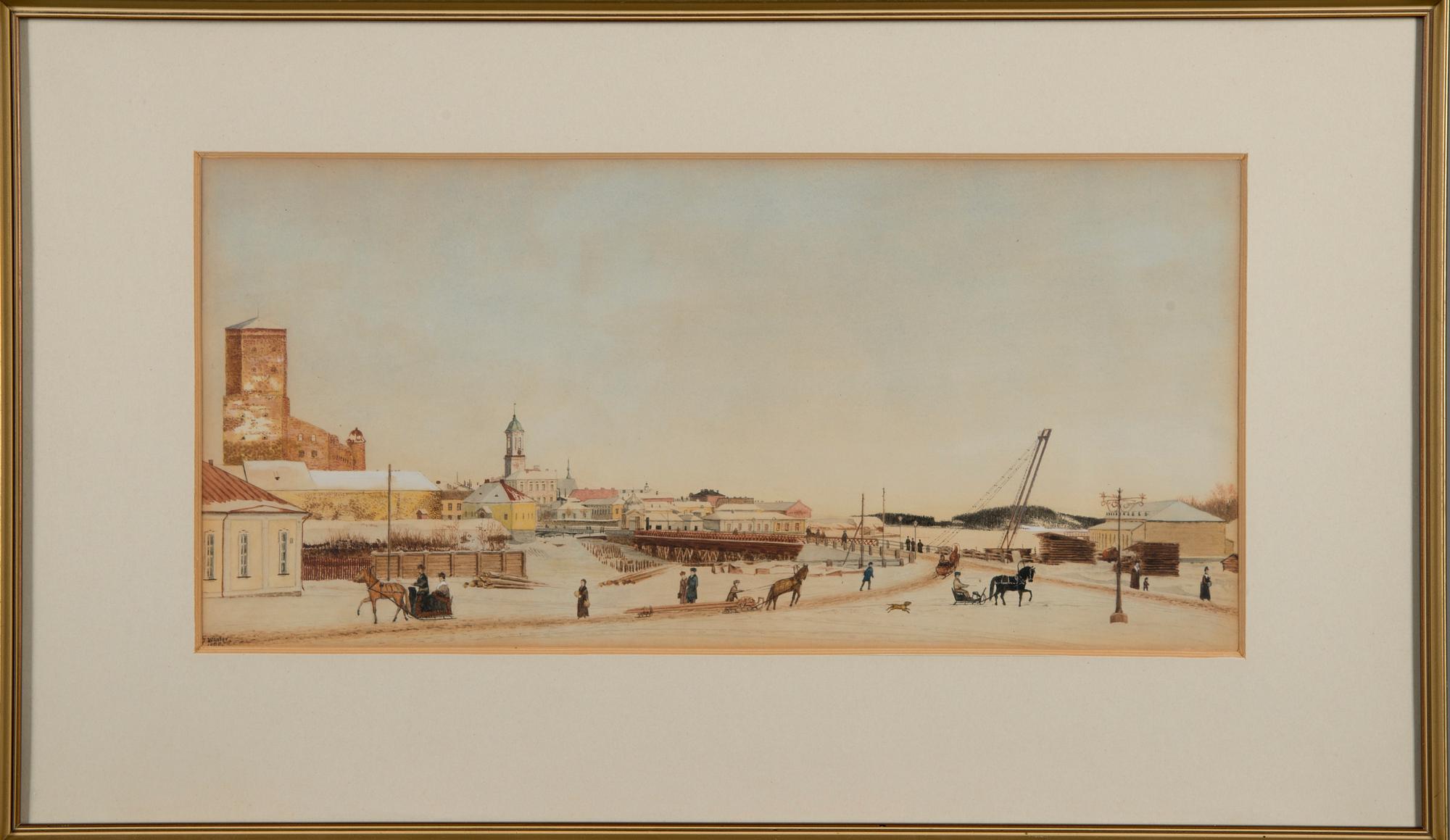 GEORGES WINTER, akvarell, signerad och daterad 1898.