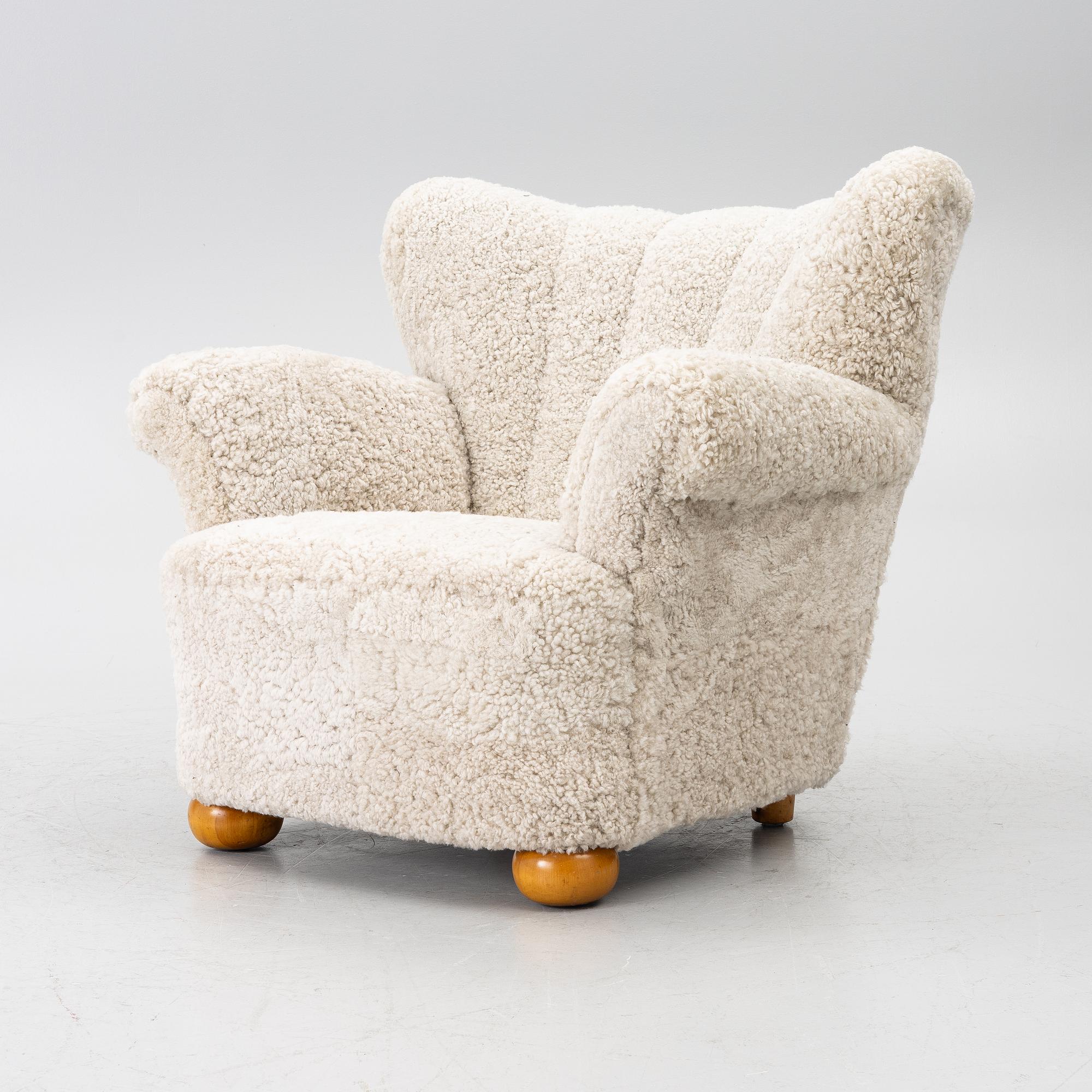 A Swedish Modern armchair, 1940s.