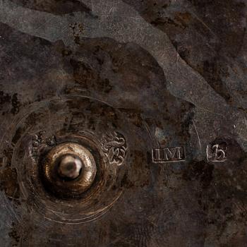 BORDSSURTOUT, silver, otydliga stämplar, 1800-tal.