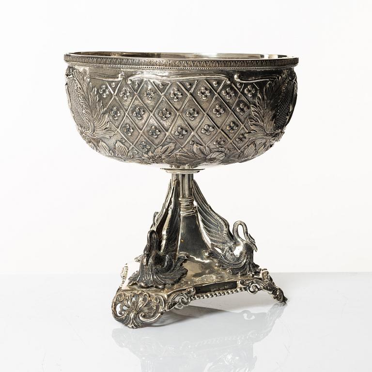Praktskål, sterlingsilver, 1900-tal.
