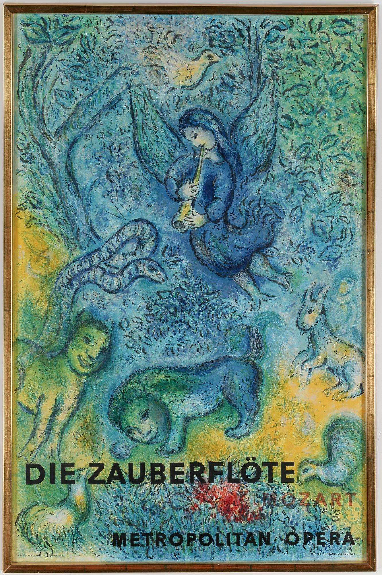 MARC CHAGALL, färglitografi, 1967.