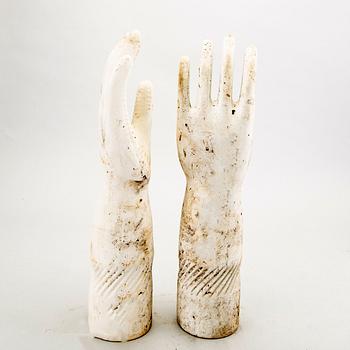 Glove molds, 9 pcs, France around 2000.