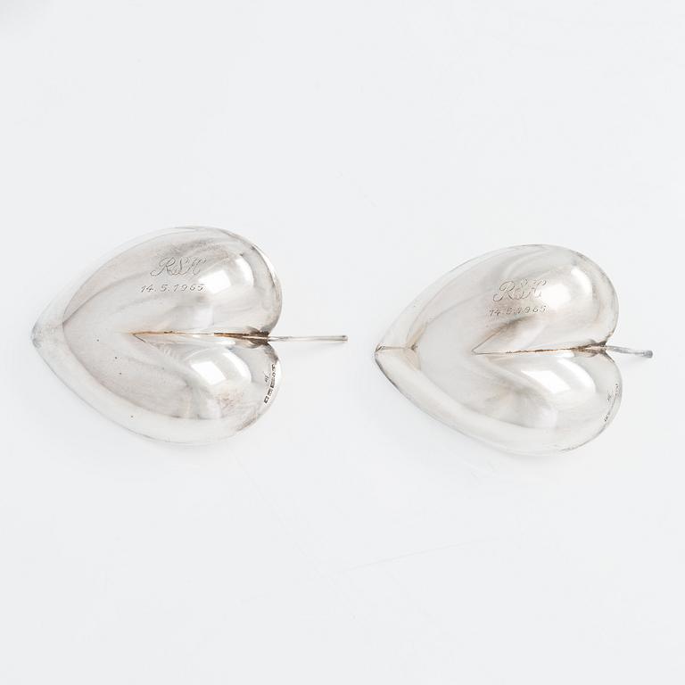 Tapio Wirkkala, skålar, 2 st, silver, TW 4, Kultakeskus, Tavastehus 1964.