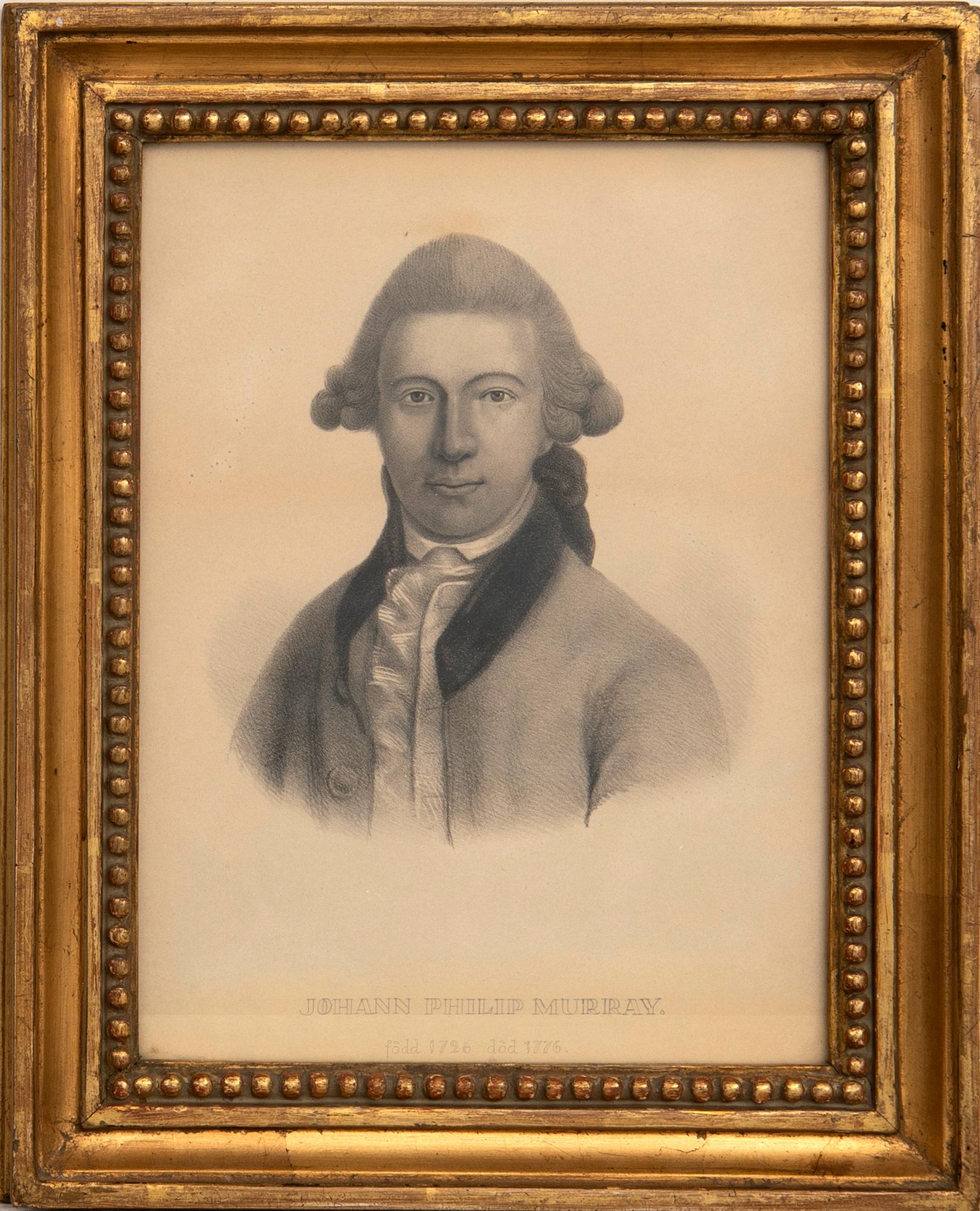 Unknown artist 19th century, Portrait depicting Johann Philip Murray.