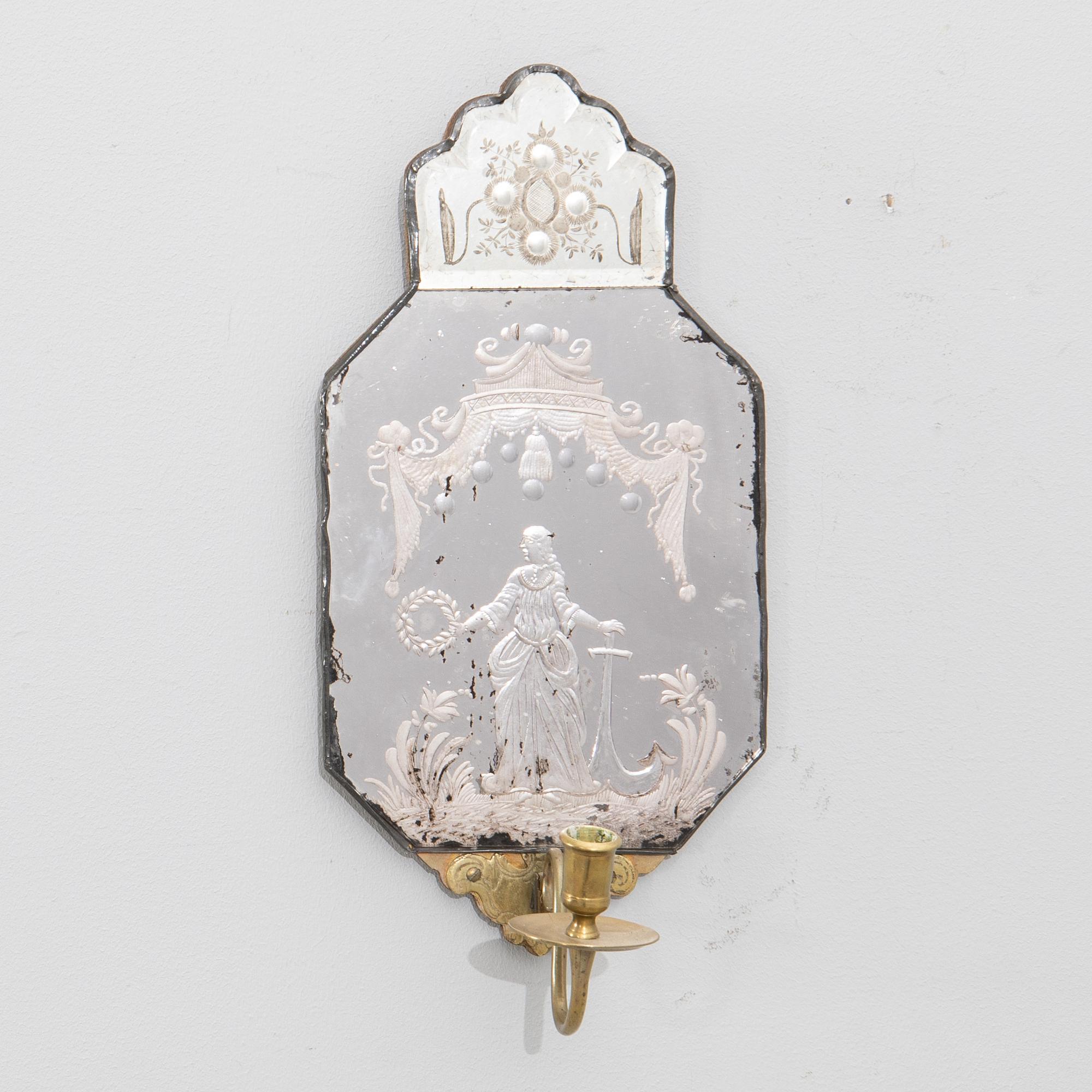 Spegellampett Barock 1700-talets första hälft.