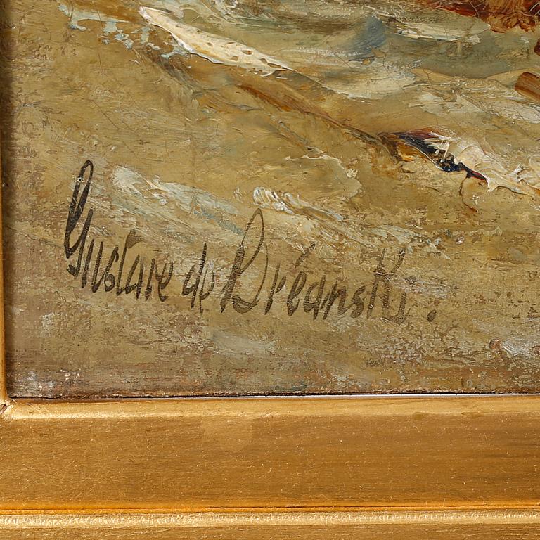 GUSTAVE DE BREANSKI, oil on canvas, signed.